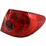 Tail Light Assembly for Toyota Corolla 2005-2008, Right (Passenger) Side, Outer, Replacement