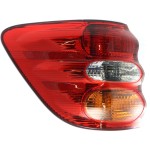 Tail Light Assembly for 2001-2004 Toyota Sequoia, Left (Driver) Outer Position, Replacement