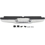 Step Bumper Face Bar and Pad for Tacoma 1995-2004, with Pad Provision, without Mounting Bracket, Fleetside, Chrome, Suitable for All Cab Types, Replacement