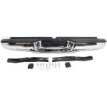 Step Bumper with Face Bar and Pad for TOYOTA TACOMA 1995-2004, Chrome, Fleetside, All Cab Types, w/ Pad Provision, w/ Mounting Bracket, Replacement