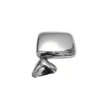 Left (Driver) Side View Mirror Assembly for 1989 - 1995 Toyota Pickup, Door Mount Foldaway with Vent Window, Single Glass Mirrors, Chrome,  8794089141, Replacement