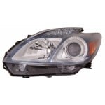 Headlight for Toyota Prius Plug-In 2012-2015, Left (Driver) Side, Lens and Housing, Halogen, CAPA-Certified, Replacement