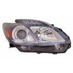 Headlight for Toyota Prius Plug-In 2012-2015, Right (Passenger), Lens and Housing, Halogen, CAPA-Certified, Replacement