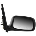 Right (Passenger) Side Mirror for Toyota Prius 2008-2009, Power Operated, Manual Folding, Non-Heated, Paintable, Replacement