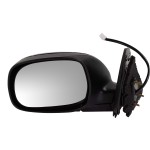 Power Mirror for Toyota Tundra 2004-2006, Left (Driver), Non-Towing, Manual Folding, Heated, Chrome, SR5 Model, Double Cab, Replacement