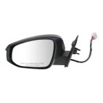 Power Mirror for Toyota RAV4 2013-2015, Left (Driver), Manual Folding, Heated, Paintable, with LED Signal Light, without Blind Spot Detection, Not for EV Model, for Japan/North America Built Vehicle, To November 2014, Replacement