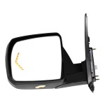 Power Folding Mirror for Toyota Sequoia 2008-2011/Limited/Platinum Models, Toyota Tundra 2007-2013/Limited Model, Left (Driver), Non-Towing, Chrome, Heated, with Memory, Puddle Light, Signal Light, Replacement