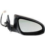 Right (Passenger) Side Power Mirror for Toyota Camry 2012-2014, Manual Folding, Non-Heated, Paintable, Without Auto Dimming, Blind Spot Detection, Memory, and Signal Light, Replacement