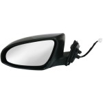 Power Mirror for Toyota Camry 2012-2014, Left (Driver), Manual Folding, Heated, Paintable, without Auto Dimming, Blind Spot Detection, Memory, and Signal Light, Replacement
