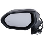 Power Mirror for Toyota Avalon 2019-2022, Left (Driver), Manual Folding, Heated, Paintable, with Blind Spot Detection in Glass and In-housing Signal Light, without Auto Dimming and Memory, Replacement