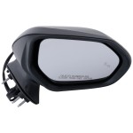 Mirror for Toyota Avalon 2019-2022, Right (Passenger) Side, Power, Manual Folding, Heated, Paintable, with BSD in Glass & In-housing Signal Light, Without Auto Dimming & Memory, Replacement