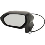 Power Mirror for Toyota Corolla 2020-2022, Left (Driver), Manual Folding, Heated, Paintable, without Auto Dimming, Blind Spot Detection, Memory, and Signal Light, Replacement
