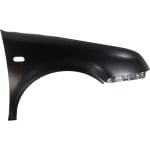 Front Fender for Volkswagen Jetta 1999-2005, Right (Passenger) Side, 4th Generation, with Side Light Holes, Primed (Ready to Paint), Replacement