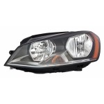 Left (Driver) Headlight Assembly for 2015 - 2020 Volkswagen Golf Sportwagen, Front Headlight Assembly Replacement Housing / Lens / Cover, Halogen, Composite, 5G0941005C, Replacement