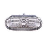 Left (Driver) Side Repeater Light for 1998 - 2005 Volkswagen Passat, Type 4, Fender Mounted, White Lens and Housing,  1J5949117A Replacement