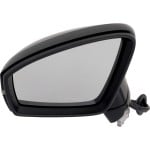 Power Manual Folding Mirror for Volkswagen TIGUAN 2018-2021, Left (Driver), Heated, Paintable, with Blind Spot Detection and Signal Light, without Auto Dimming, Memory, Puddle Light, with Lane Change Assist, Replacement