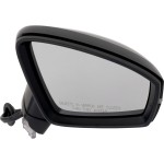 Mirror Right (Passenger) for Volkswagen Tiguan 2018-2021, Power Adjusted, Manual Folding, Heated, Paintable, with Blind Spot Detection, Signal Light, no Auto Dimming, Memory, or Puddle Light, includes Lane Change Assist, Replacement