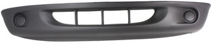 Front Bumper Cover for Dodge Dakota 1997-2000, Lower Fascia, 2-Piece Type Bumper, Textured, without Fog Light Holes, Replacement