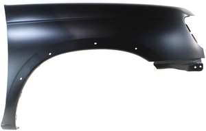 Front Fender for Nissan Frontier 1998-2000, Right Passenger Side, Primed (Ready to Paint), 4WD (Four-Wheel Drive), with Molding Holes, Replacement