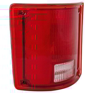 Tail Light for Chevrolet Suburban 1978-1991, Left Driver Side, Lens and Housing without Chrome Trim, Replacement