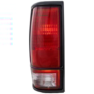 Tail Light for Chevrolet S10 Blazer 1983-1994, Left Driver Side, with Lens and Housing, Black Trim, Replacement