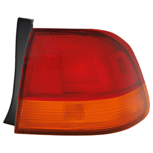 Tail Light for Honda Civic Sedan 1996-1998, Right Passenger Side, Outer Lens and Housing, Replacement