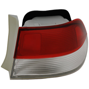 Tail Light for Honda Civic 1999-2000, Left Driver, Outer, Lens and Housing, Coupe, Replacement