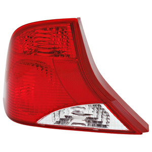 Tail Light for Ford Focus Sedan 2000-2001, Left Driver Side, Lens and Housing, 3 Bulb Type, Replacement