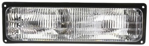 Signal Light for Chevrolet C/K Full Size Pickup 1994-2002, Left Driver Side, with Composite Headlights, Lens and Housing, Replacement