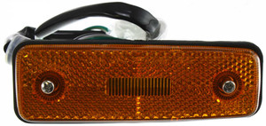 Front Side Marker Light Assembly for Toyota Pickup 1979-1981 / Land Cruiser 1981-1990, Left Driver Side, On Fender Side, Replacement