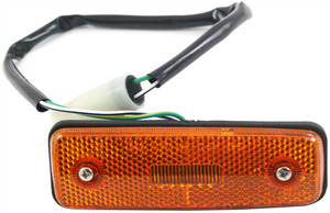 Front Side Marker Light Assembly for Toyota Celica (1982-1985) and Supra (1986), Left Driver, On Fender Side, Replacement
