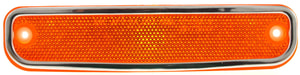 Front Side Marker Light for Chevrolet C/K Series Pickup 1973-1980, Right Passenger=Left Driver, Without Chrome Trim, Replacement