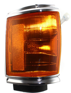 Right Passenger Corner Light Assembly for 1987-1988 Toyota P/U, (Excludes Base Models), with Chrome Trim, RWD (Rear-Wheel Drive), Replacement