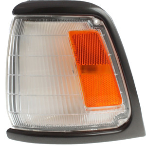 Corner Light Assembly for 1989-1991 Toyota Pickup with Gray Trim, Left Driver, 2WD (Two-Wheel Drive), DLX/SR5 Models, Replacement