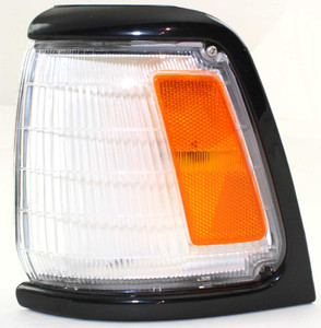 Corner Light Assembly for 1989-1991 Toyota Pickup, Left Driver, with Black Trim, 2WD (Two-Wheel Drive), Base Model, Replacement
