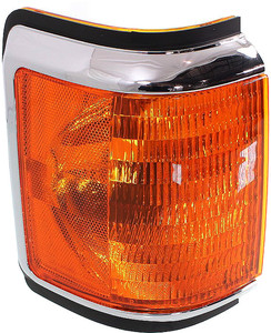 Right Passenger Corner Light for Ford F-Series 1987-1991, Lens and Housing with Trim, Replacement Models: F-150, F-250, F-350, F-Super Duty.