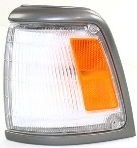 Corner Light Assembly for 1992-1995 Toyota Pickup, Left Driver, with Gray Trim, 2WD (Two-Wheel Drive), Base Model, Replacement