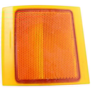Front Upper Left Driver Side Reflector Light for Chevrolet C/K Full Size Pickup 1994-2002, with Dual Sealed Beam Headlights, Replacement