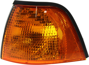 Left Driver Corner Light Lens and Housing for 1995-1999 BMW 3-Series Vehicles, Replacement