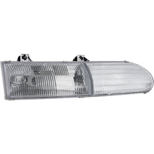 Headlight Assembly for Ford Taurus 1992-1995, Right Passenger Side, Halogen, Excludes SHO Model, Replacement