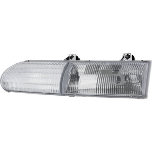 Headlight Assembly for Ford Taurus 1992-1995, Left Driver, Halogen, Excludes SHO Model, Replacement