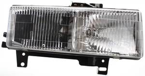 Headlight Assembly for GMC/Chevrolet Express/Savana Van 1996-2002, Right Passenger, Composite, Halogen, Replacement