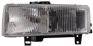 Headlight Assembly for GMC Express/Savana Van 1996-2002, Composite, Halogen, Left Driver, Replacement