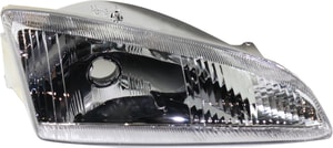 Headlight for Dodge Intrepid 1995-1997, Right Passenger Side, with Lens and Housing, Featuring Vertical Fluted Lens, Replacement