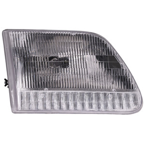 Headlight Assembly for Ford F-Series 1997-2003 Right Passenger, Halogen, Without Bracket, Manufactured From July 1996, Excludes STX, Heritage, Harley, King Ranch Models, Replacement