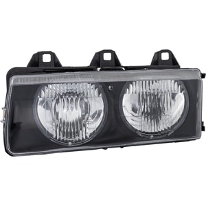 Headlight Assembly for BMW 3-Series (1992-1999), Left Driver Side, Halogen, Replacement - Fits 318i, 320i, 325i, 328i, M3.