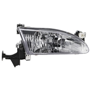 Headlight Assembly for Toyota Corolla 1998-2000, Right Passenger Side, Halogen Light, Replacement