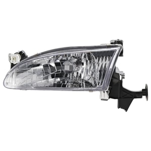 Headlight Assembly for Toyota Corolla 1998-2000, Left Driver, Halogen, Replacement