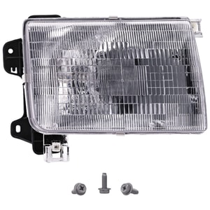 Headlight Assembly for Nissan Frontier 1998-2000, Right Passenger Side, Halogen, Up to 9-99, Replacement
