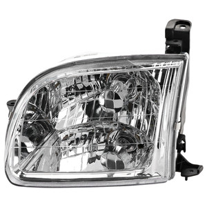 Headlight Assembly for Toyota Tundra 2000-2004, Left Driver, Regular/Access Cab, Halogen Light, Replacement